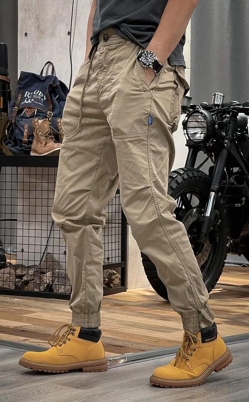 Stretch Cargo Trousers with Pockets for Women