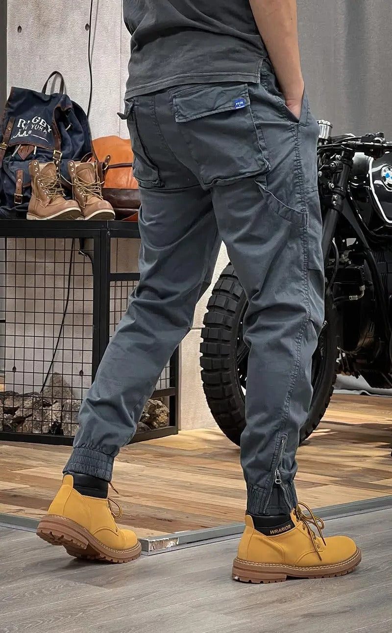 Stretch Cargo Trousers with Pockets for Women