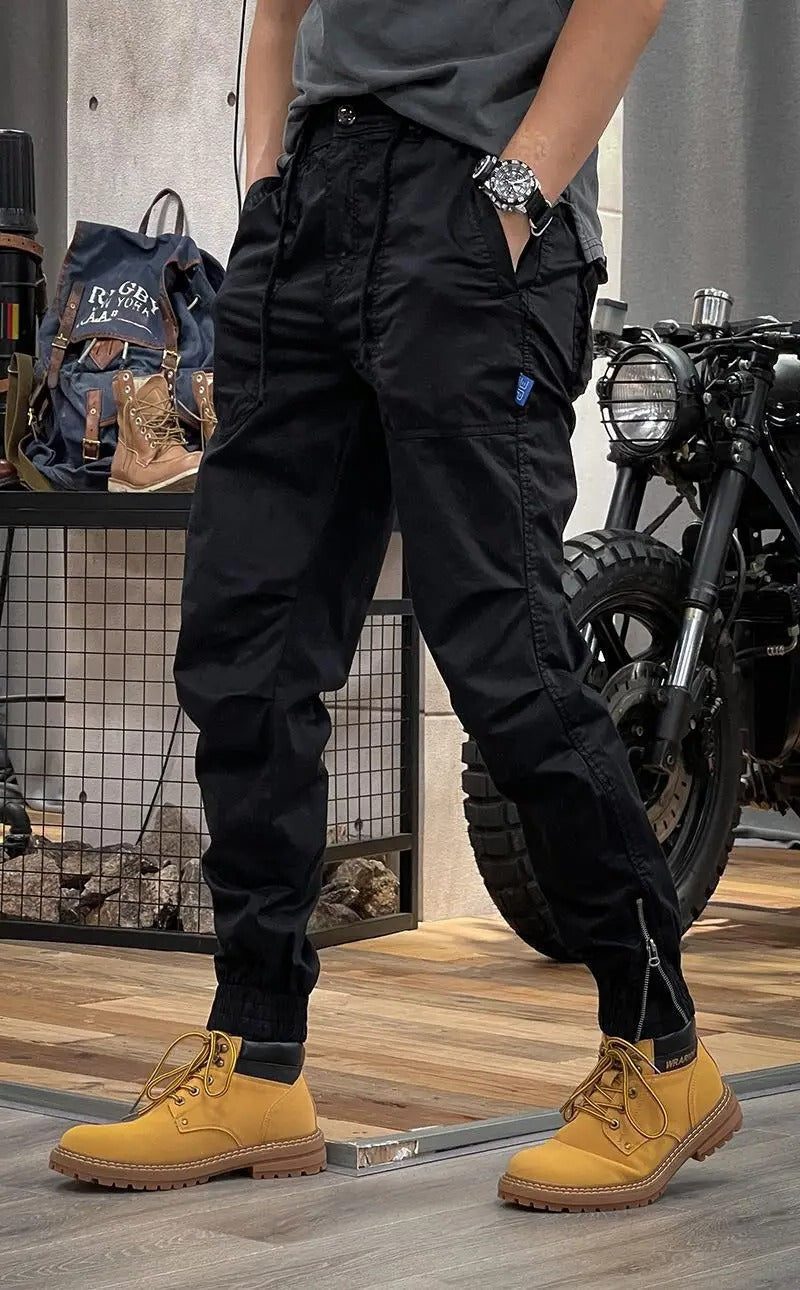 Stretch Cargo Trousers with Pockets for Women - View 3