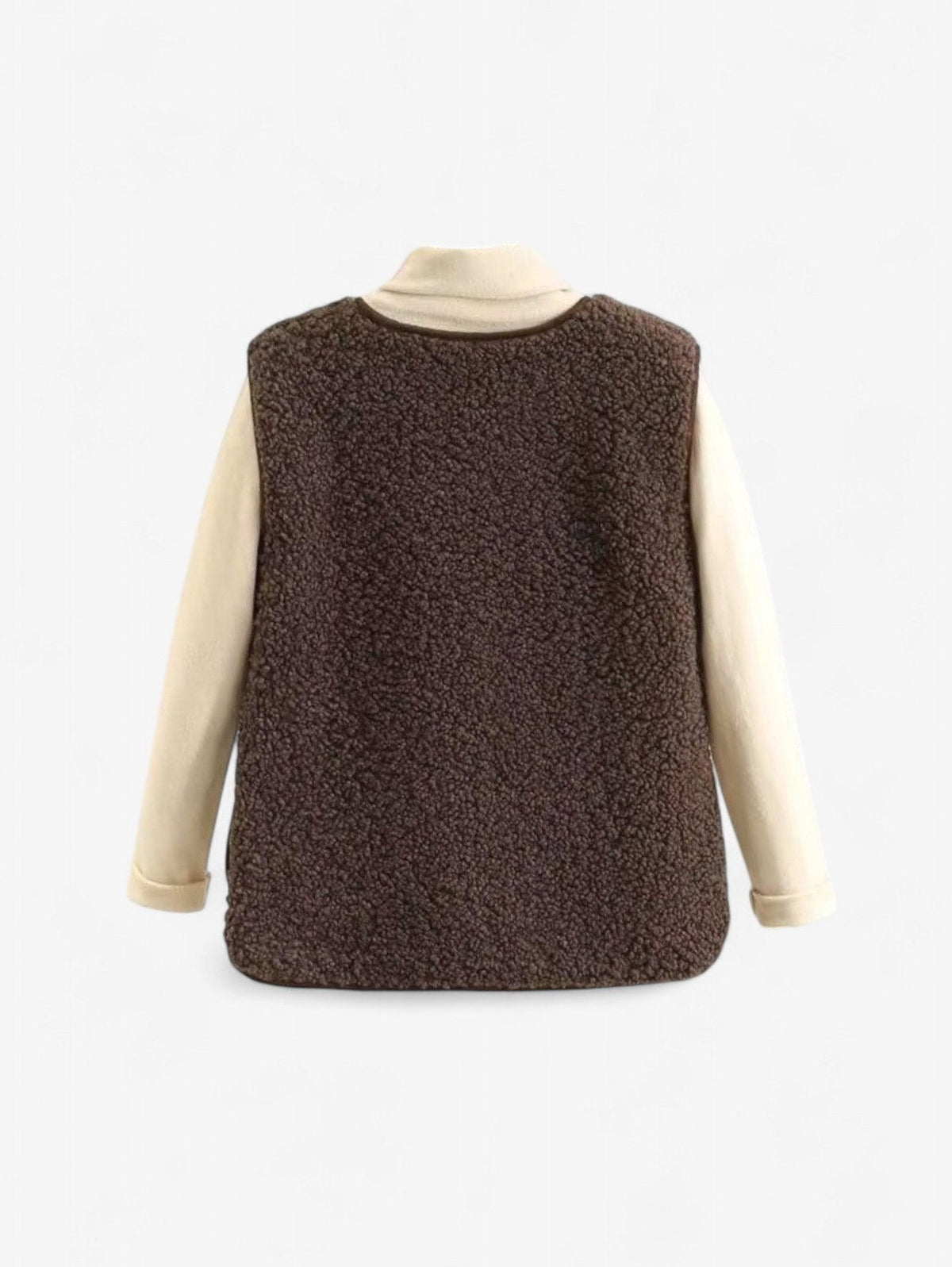 Teddy Fleece Vest with Snap Front Closure for Women - View 8