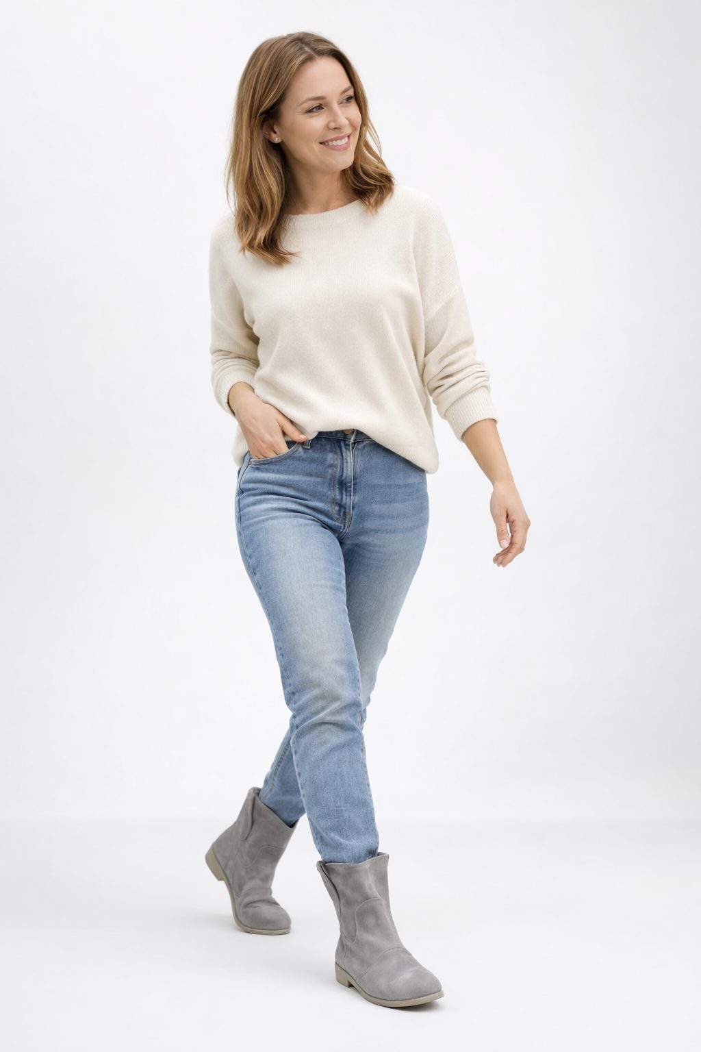 Vintage Style Suede Ankle Boots for Women