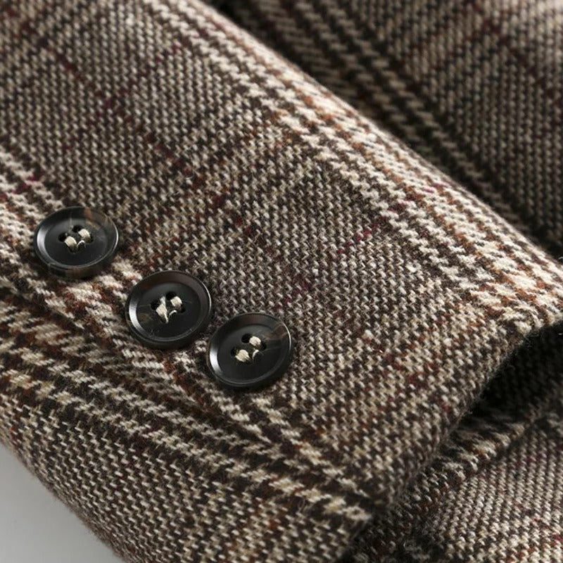 Wool Blazer with Notched Lapels for Women - View 2